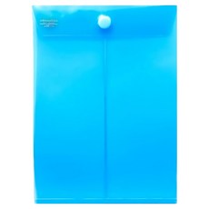 hfpwp 台灣製 環保無毒文件袋 防水黏扣式資料袋 公文袋 板厚0.18mm 藍色 超聯捷 g900-bl (10入/組), A4, 1組