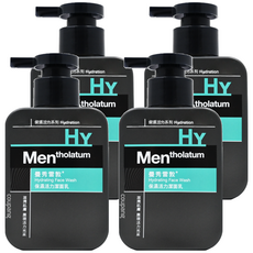 MENTHOLATUM 曼秀雷敦 男士保濕活力潔面乳 清爽, 150ml, 4瓶