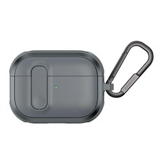 MAGEASY Odyssey 抗衝擊磁扣耳機殼 AirPods Pro 1/2適用, 單一型號, 金屬灰藍, 1個