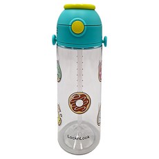 LocknLock 樂扣樂扣 甜甜圈背帶款水杯 GRN-CN-12, 綠色, 460ml, 1個