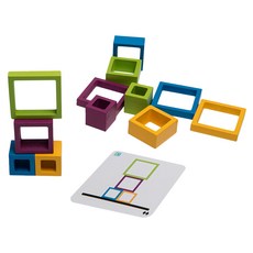 BS Toys 框架危機平衡遊戲組 4歲以上 邏輯思考競賽 含雙面題卡與框架, 1組