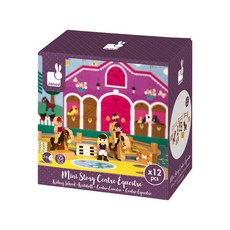 Janod 迷你故事集-馬術學校 Set，適用年齡：3歲以上, 1組