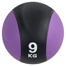 AB Sport 健身重力球，9KG 紫黑色 橡膠材質, 1個