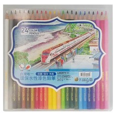 LIBERTY 利百代 水性漆色鉛筆, 24色, 1組