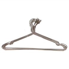 G+居家 不鏽鋼防風防脫落曬衣架 加大加粗 45CM, 銀色, 1組