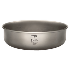 keith Titanium 鎧斯 純鈦碗 15 x 5cm 700ml 75g, 鈦色, 1個