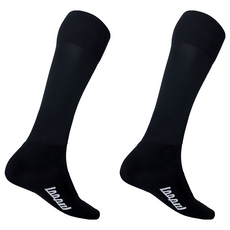 Loopal 路寶 無滾條成人足球襪 黑色 均碼 舒適透氣 吸濕排汗, 1雙