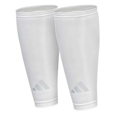 adidas 愛迪達 吸濕排汗壓縮小腿套, 白色, 1雙