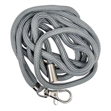 手機掛繩 附夾片, 5mm, 長度可調, 多色可選, 掛勾可拆卸, 總長約140cm, 灰色, 5條