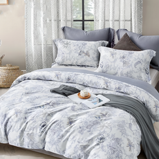 60支100%天絲特大床包兩用被4件組