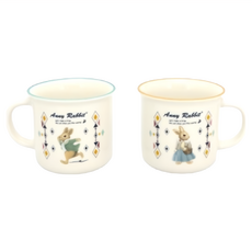 Anny Rabbit 安妮兔 仿琺瑯陶瓷直身杯 2入, 400ml, BC-3047A, 1盒