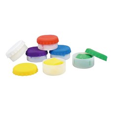 Q-doh A + B定型矽膠有機黏土 基本色黏土補充包, 1組, 白色 + 黃色 + 紅色 + 藍色 + 綠色 + 紫色