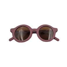 Grech&Co 兒童經典墨鏡二代 圓框 - 玫瑰紫, 防刮抗UV, 男女通用, 18個月~6歲