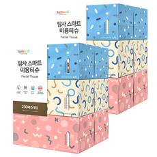 Tamsaa Smart 美容擦臉專用衛生紙 Set, 250張 6盒, 100% 紙漿, 2組