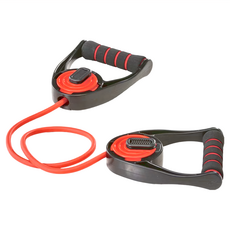 clubFIT 乳膠拉力訓練器，長度可調, 紅色, 1個, 2.0mm dia x 160 cm