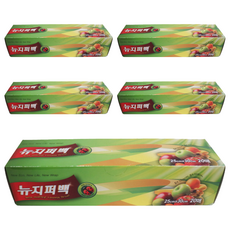 Newwrap 夾鏈保鮮袋, 中號(25 x 30cm), 20入, 5盒