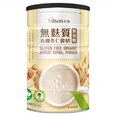 Vilson 米森 無麩質有機杏仁穀奶無加糖, 1罐, 400g