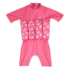 Splash About UV FloatSuit 兒童防曬浮力泳衣 花朵圖案, 1~2歲適用, 粉紅色