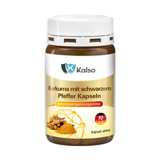 Kalso 科德司 薑黃膠囊 德國原裝進口 含天然薑黃 340mg, 57.96g, 90顆, 1罐