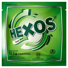 HEXOS KEMBANG GULA RASA BARLEY MINTHEXOS 薄荷風味糖果 50入, 625g, 1袋