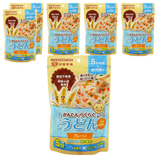 TanabikiSeimen 寶寶烏龍麵, 日本國產食材, 不含食品添加物或色素, 適合5個月以上嬰兒食用, 120g, 6包