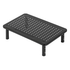 Home Planet 3段可調節電腦螢幕增高架, 37 x 23.5公分, 10-12-14公分高度, 黑色