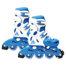 SUCCESS 成功 硬殼鋁合金伸縮直排輪 藍色 XL 23~25cm 可調尺寸 安全耐用, 1雙