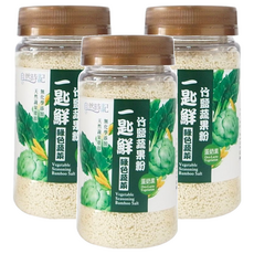 Nature Time 自然時記 一匙鮮 竹鹽蔬果粉 綠色蔬菜, 120g, 3罐