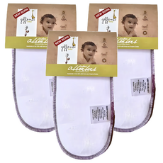 Geffen Baby 超級有機棉麻尿墊 美國製造, 白色, 3個