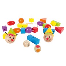 beleduc 毛毛蟲串珠遊戲 激發想像力與創造力 繽紛色彩豐富視覺, 1組