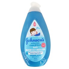 嬌生嬰兒活力清新沐浴露 750ml - 蘆薈綠茶保濕, ActiveFresh™科技, 1瓶