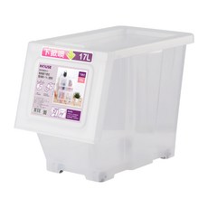 HOUSE 好室喵 雅典娜 下掀式整理箱, 透明, 1個