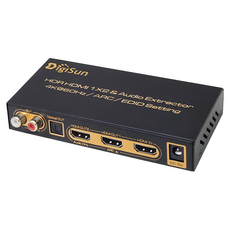 DigiSun 得揚 AHU272 4K HDMI 2.0 轉 HDMI + 音訊擷取器 支援HDR 多種音訊輸出選擇, 1個