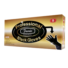 FAWEIO 髮葳鵝 洗染髮專用手套 20入 黑色, 1盒