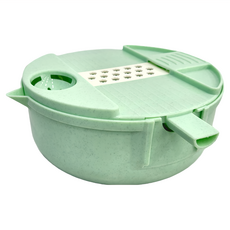 小麥廚房 多功能刨切神器 綠色/藍色/粉色 切絲/切片/切花/磨蓉 1.8L大容量, 18.5 x 28 x 7.5cm, 1組