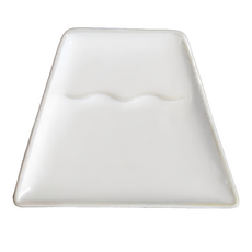 佐和陶瓷 珍味皿 日本製造 陶瓷材質 8.7 x (上)7(下)11.2 x 0.5cm 容量20mL, 白富士, 1個