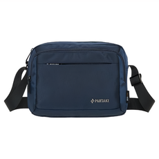 PARTAKE 休閒A4橫式側背包 深藍色, 31 x 24 x 9cm