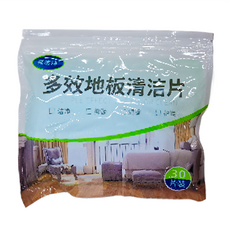 多效地板清潔片 30片裝 表面活性劑 抑菌劑, 7 x 11cm, 1組