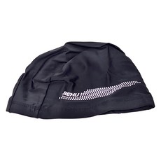 JIEHU 捷虎 萊卡泳帽 舒適耐用 防滑設計, 黑色, 1個, FREE