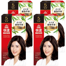 美吾髮 快速護髮染髮霜 80g, 5 深栗, 4盒