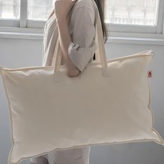 棉床本舖 兔無憂枕 台灣製 複合式材質 自由塑形高度, 75 x 45 x 15cm, 1個, 米色