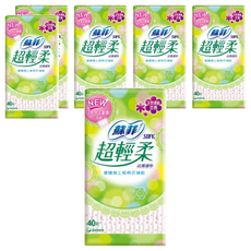 SOFY 蘇菲 超輕柔護墊花香, 14cm, 40片, 6包