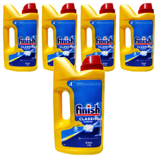 finish 強效洗碗粉 檸檬, 1.2kg, 5瓶