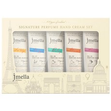 Jmella 法式漫舞香水護手霜 Set 5件組, 含20,000ppm乳油木果油, 美白&改善皺紋功效, 250ml, 1組