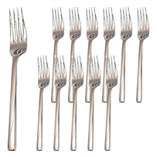 德國WMF TELOS 1800系列 蛋糕叉 - 不鏽鋼甜點叉/點心叉, 銀色, 1盒