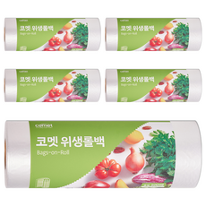 comet 捲筒型食物保鮮袋, M(25 x 35cm), 500張, 5個