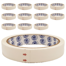 8H opp顏色膠帶 18mm*45M 黏貼用 台灣製造, 白色, 12個