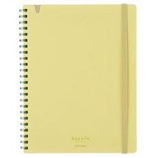KOKUYO 國譽 Sooofa軟線圈筆記本 A5, 黃色, 1本