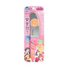 YAXELL 兒童安全菜刀 抗菌手柄 適合3歲以上兒童, 220 x 40 x 10mm, 迪士尼公主, 1支