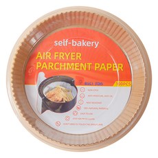 WE CHAMP 氣炸鍋專用烘焙紙 圓形 Z0030 棕色,100個,23 x 4.5cm